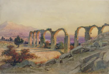 Akvedukten i Salona, Dalmatien, 1854