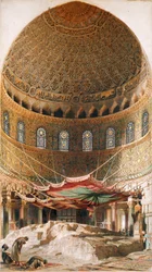 The Holy Rock, toppen av Mount Moriah, Jerusalem, 1891