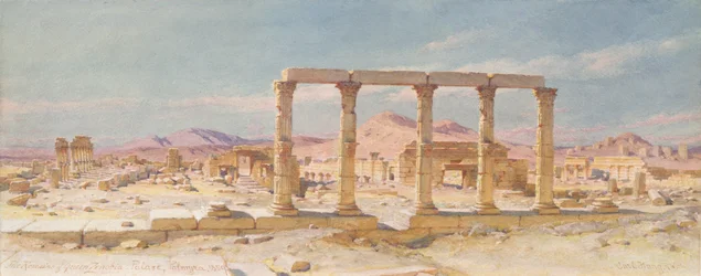 Resterna av Zenobias palats, Palmyra