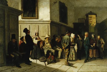 På polisstationen, 1857