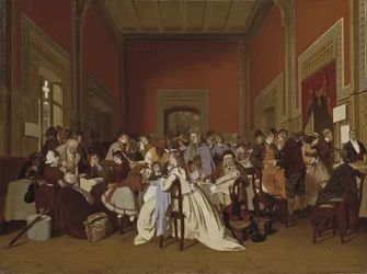 Andra klassens väntrum, ca 1865