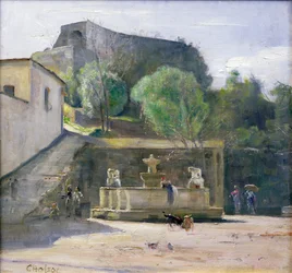 Vid fontänen, Italien