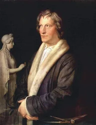 Porträtt av skulptören Thorwaldsen