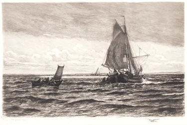 Fiskevas och roddbåtar