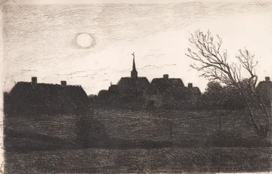 Hornbæk kyrka, sommarkväll