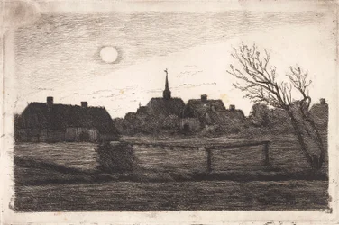 Hornbæk kyrka, sommarkväll