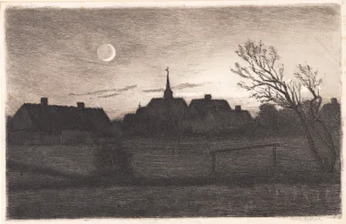 Hornbæk kyrka, sommarkväll