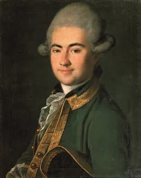 Porträtt av dramatikern Alexander Andreyevich Volkov 1736-1788, 1768