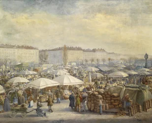 Jäkt och liv på Naschmarkt (Wien)