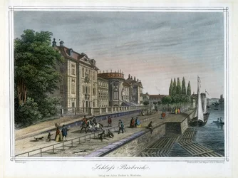 Biebrich-palatset, Wiesbaden, Tyskland, c1820