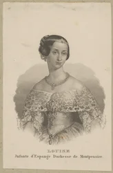 Maria Ludwika Ferdynanda av Spanien (egentligen María Luísa Fernanda de Borbón, 1832 Madrid - 1897 Sevilla) - infantinna av Spanien och hertiginna av Montpensier