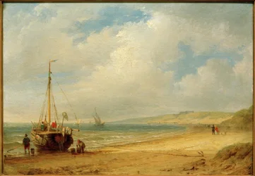 Carl Morgenstern, kustlandskap nära Scheveningen