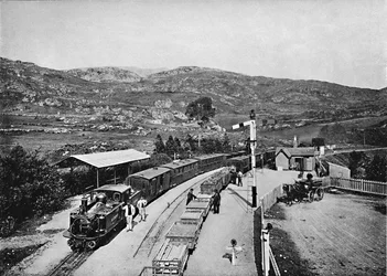 Ffestiniog Railway: Tan-Y-Bwlch Station, c1896