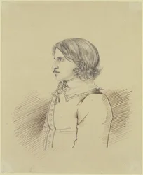Porträtt av en okänd student ur kretsen kring ”Teutsche Lesegesellschaft” i Heidelberg, 1816