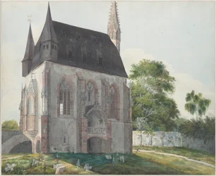 Totenkapellen i Kiedrich, omkring 1814.