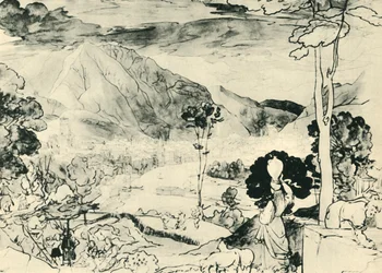 Utsikt från Trento, 1815, 1943.
