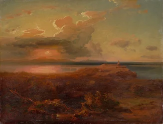 Carl Rottmann - "Aegina med Apollontemplet". Omkring 1835
