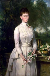Porträtt av storhertiginnan Elizaveta Fyodorovna