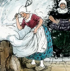 Bröderna Grimm - Sagor - Mor Hulda. Bild daterad cirka 1910. Carl Simon-arkivet