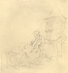 Berdächtiger Rauch, mitten av slutet av 1800-talet, c1924.
