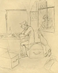 The Miser, mitten av slutet av 1800-talet, c1924.