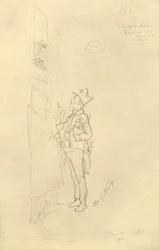 Der Gratulant, mitten av slutet av 1800-talet, c1924.