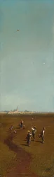 Drakflygning. Omkring 1880/85