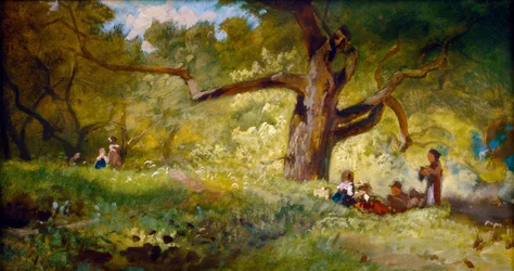 I skogen