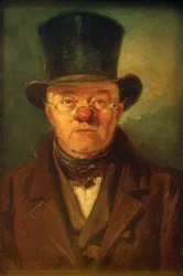 Man med cylinderhatt
