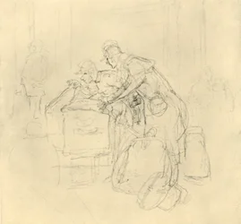Zollvisitation II, mitten av slutet av 1800-talet, c1924.