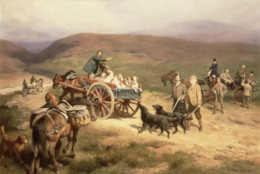 Ripjakt på godset Glentanar i Aberdeenshire, 1889