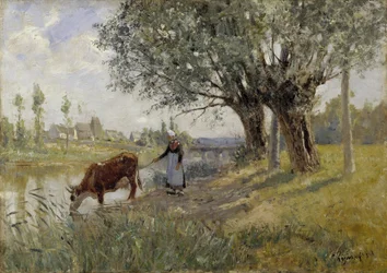 Landsbygd nära Grez-sur-Loing