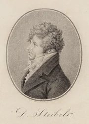 Porträtt av pianisten och kompositören Daniel Steibelt 1765-1823, 1809.