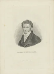 Porträtt av kompositören Friedrich Kalkbrenner 1785-1849, ca 1821.