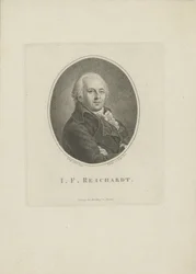 Porträtt av kompositören Johann Friedrich Reichardt 1752-1814, 1814.