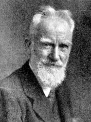 George Bernard Shaw, brittisk dramatiker, 1923.