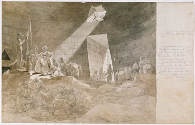 Freedom Fighter i den så kallade statskassan i Agamemnon nära Mycenae