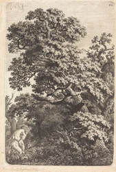 Satyr och nymf i ett träsk