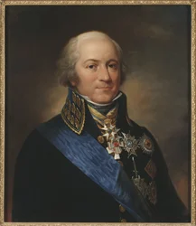 Le comte Carl Johan Adlercreutz, general suedois - Portrait of Count Carl Johan Adlercreutz (1757-1815), by Nordgren, Carl Wilhelm (1804-1857). Oil on canvas