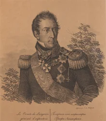 Porträtt av greve Alexandre Andrault de Langeron 1763-1831, 1820.