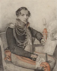 Porträtt av greve Pjotr ​​Petrovitj Konovnitsyn 1803-1830, tidigt 1820-tal.