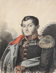 Porträtt av Pjotr ​​Nikolajevitj Ermolov 1787-1844, 1820-talet.