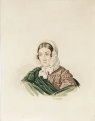 Porträtt av Tatiana Petrovna Lviv 1789-1848, född Poltoratskaya, 1830-talet.