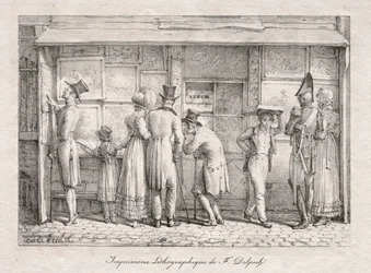 Delpech Lithographic Print Shop, ca. 1818.