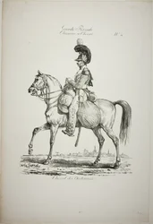 Royal Guard, Norman Mounted Light Infantryman and Horse, nr 4