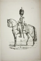 Royal Guard, Norman Mounted Soldier and Horse, nr 2