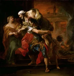 Aeneas bär anchises