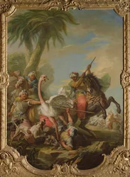 Strutsjakten (olja på duk)
