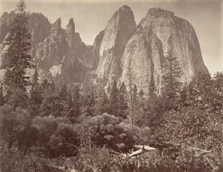 Cathedral Rocks and Spires, ca. 1872, tryckt ca. 1876.
