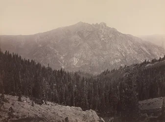 Davoncastle Butte, Sierra Nevada, ca. 1866-1870.